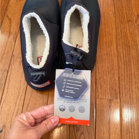 Hunter slip on boots navy men’s size 11 women’s 12 uk10 - Picture 3 of 5